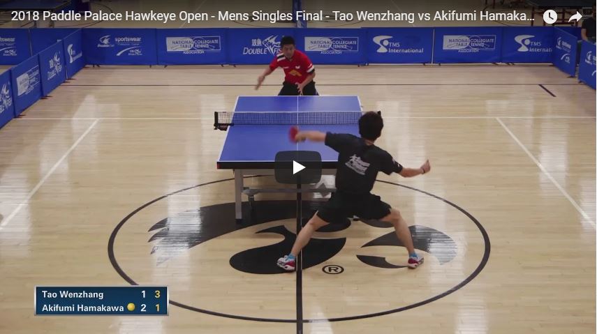 2018 Paddle Palace Hawkeye Open - Final - Tao Wenzhang vs Akifumi Hamakawa Highlights