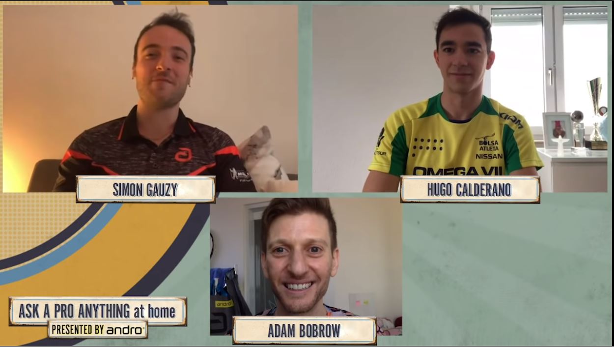 Hugo Calderano & Simon Gauzy -  Ask a Pro Anything presented by andro