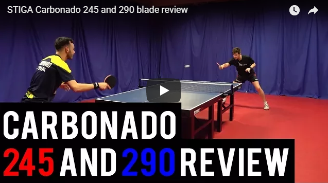 STIGA Carbonado 245 and 290 Blade Reviews