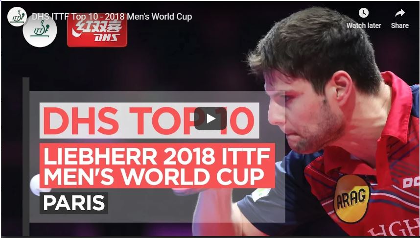DHS Top 10 World Cup Points,Tibhar Samsonov Force,Stiga Infinity VPS V Blade,DHS 3-Star D40+ Balls