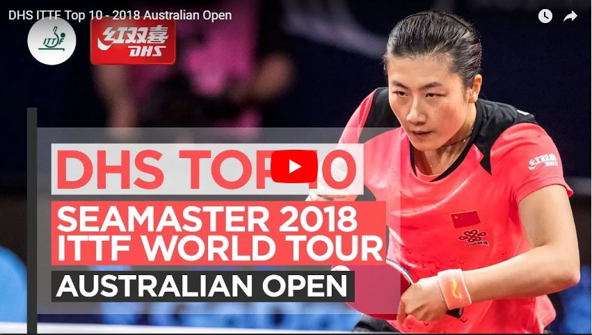 DHS ITTF Top 10 Points - 2018 Australian Open