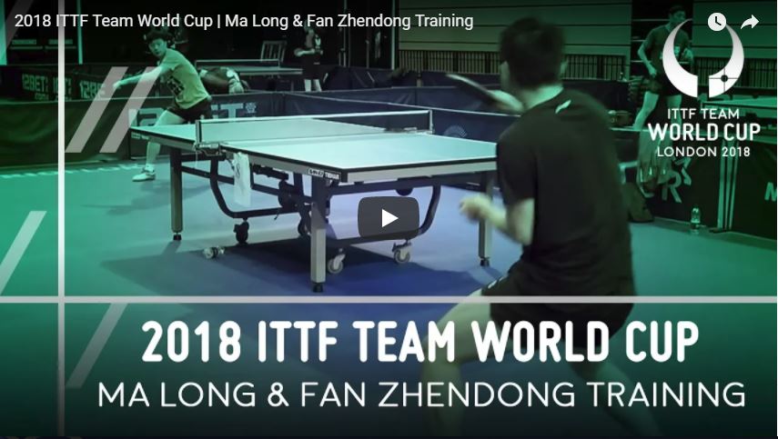 Ma Long and Fan Zhendong Training,DHS Hurricane Long 5 Blade,STIGA Infinity VPS V Blade