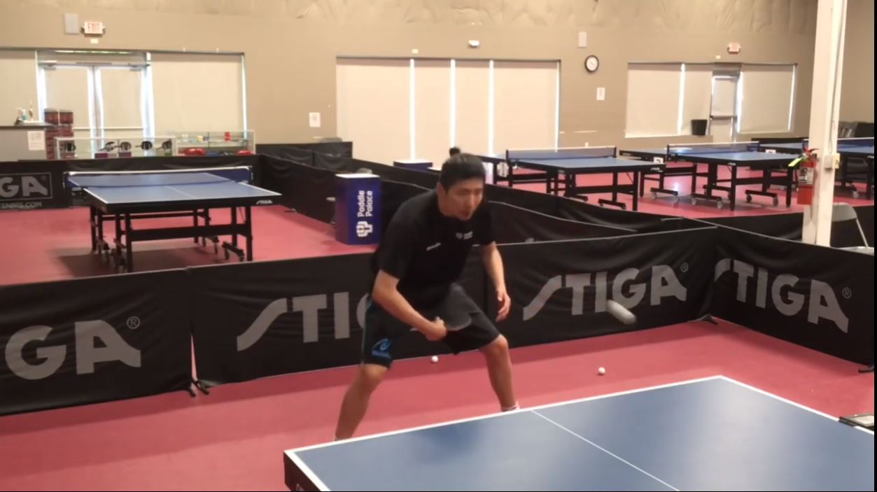 Paddle Palace Pro Table Tennis Tips - BH Loop Against Topspin