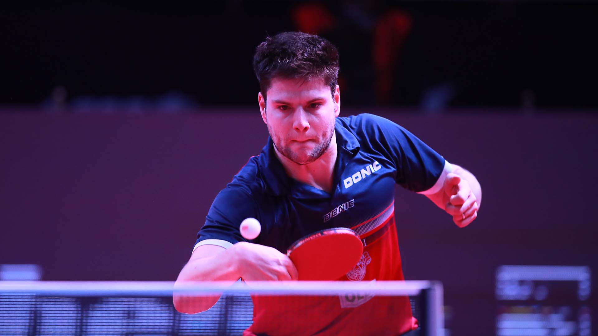 Dimitrij Ovtcharov,Donic Ovtcharov Original Senso Carbon with Bluestorm Z1 rubber