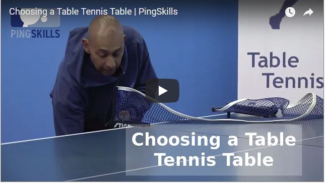 PingSkills Choosing a Table