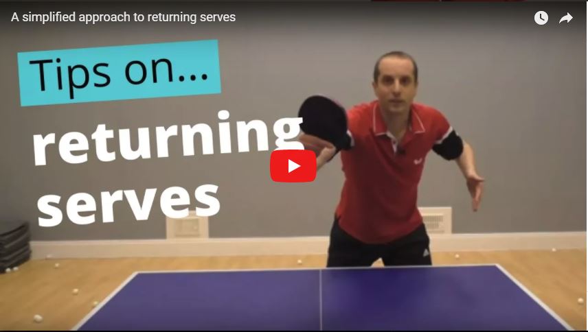 A Simplified Approach to Returning Serves