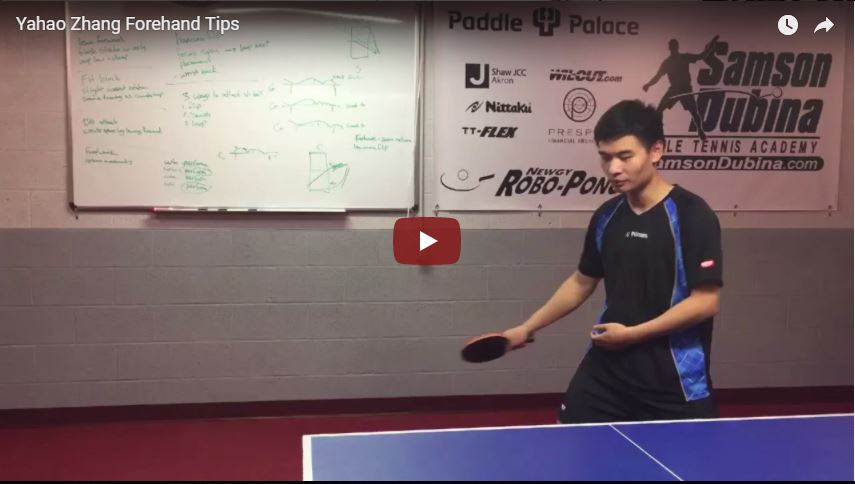 Yahao Zhang Forehand Tips