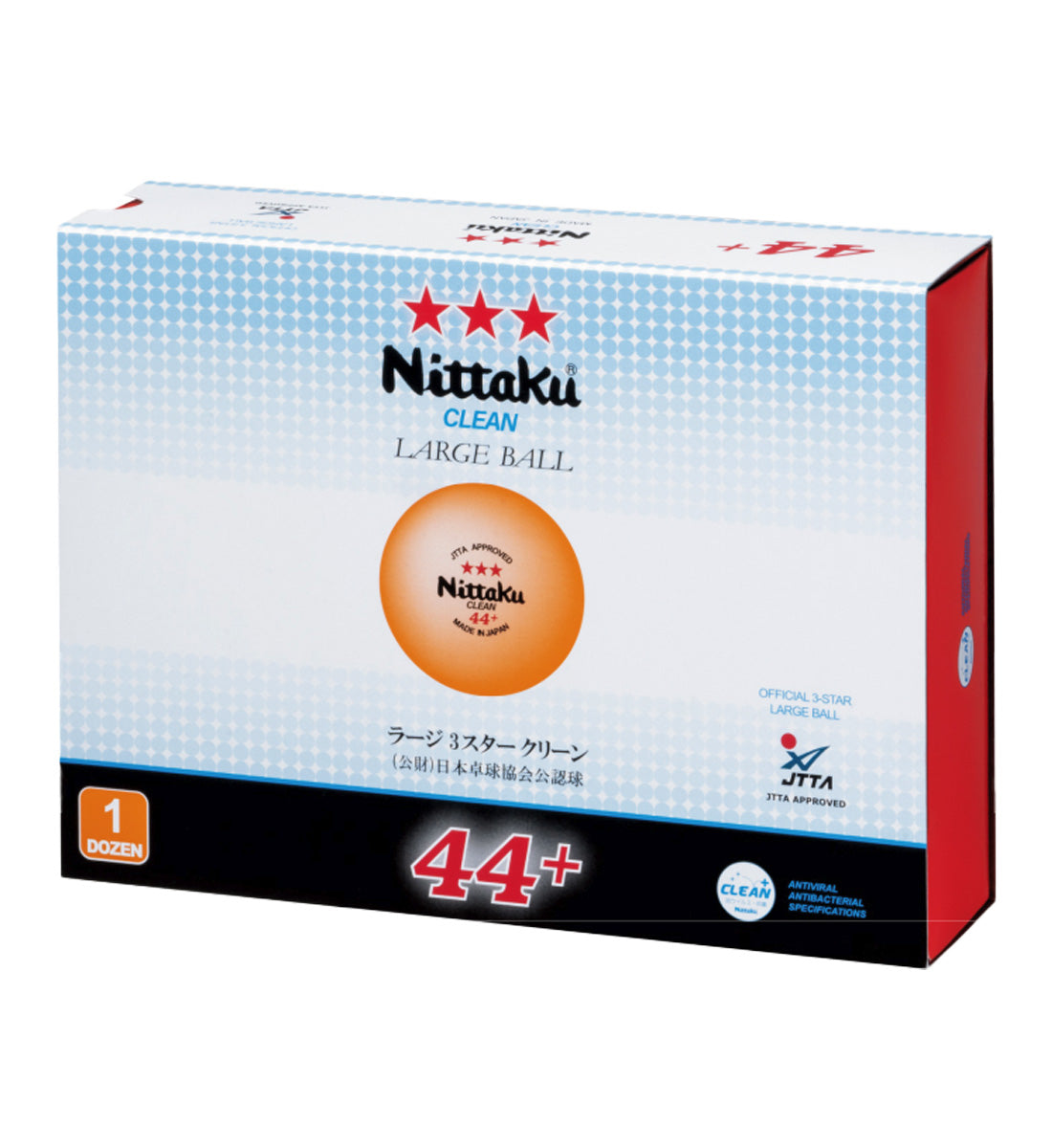 Nittaku Large 44mm 3-Star Premium Clean Balls
