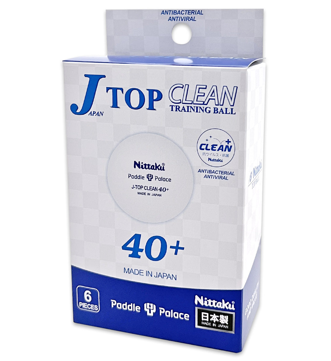 Nittaku J-Top CLEAN 40+ Ball (6-pack)