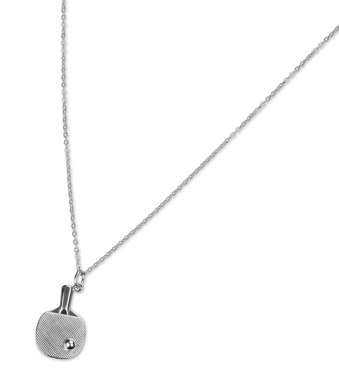 Silver Table Tennis Necklace