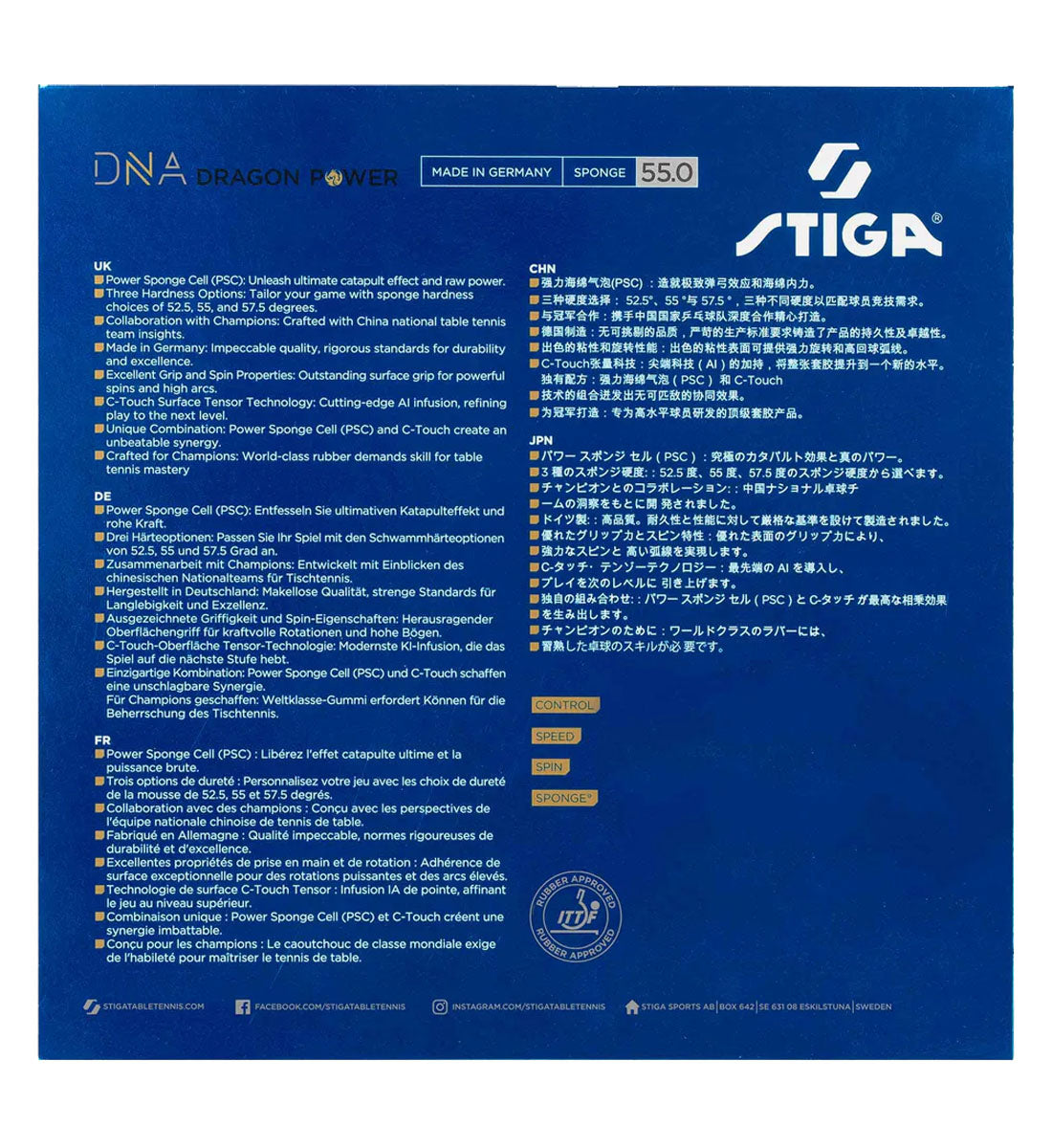 Stiga DNA Dragon Power 55