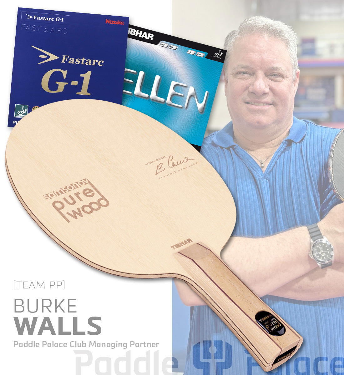 STAFF SPECIAL: Tibhar Samsonov Pure Wood w/ Ellen Def & Fastarc G-1